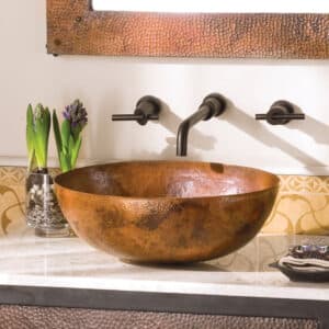 Maestro Petit | 12.5-inch Copper Vessel Bathroom Sink | Native Trails