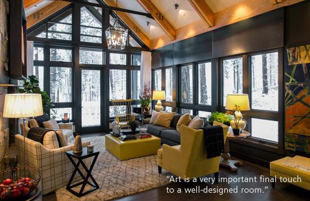 Marcio Decker, Aspen Leaf Interiors; "Art... final touch to a well-designed room."
