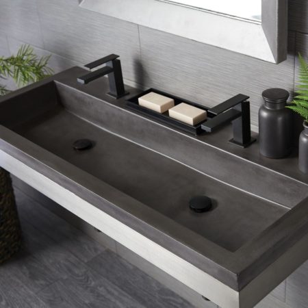 trough undermount nativestone rectangular nativetrailshome vanities overstock faucet bachelor nsl4819 wesco pullboy attractivebathroom livingroomcolor sterilize homeideas