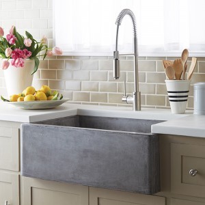concrete sinks NativeStone Farmhouse 3018 Concrete Sinks