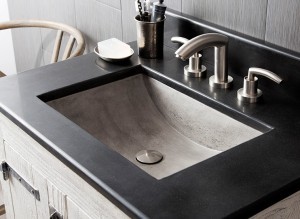 NativeStone Cabrillo Concrete Sinks in Ash