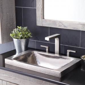 Hana brushed nickel bathroom sink brushed nickel Bathroom Sink