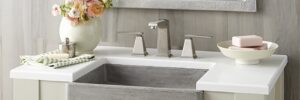 Nipomo Concrete Apron-Front sink in Ash