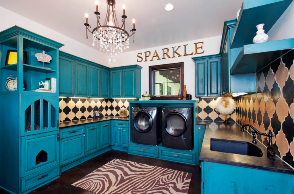 Laundry room by Photo by Architectural Tile & Stone 