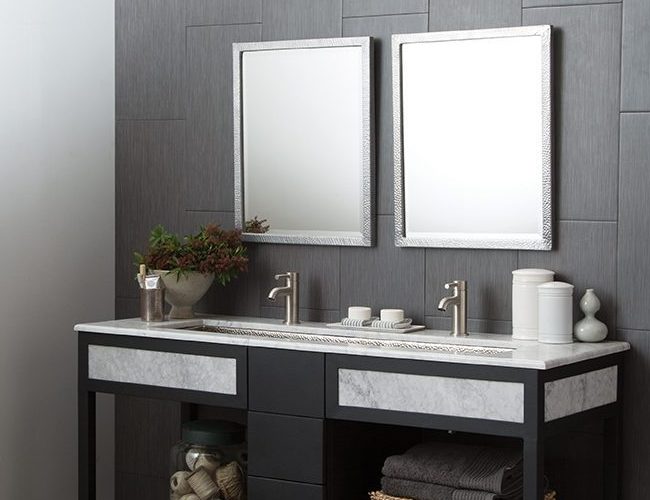 Divinity Mirrors in Brushed Nickel