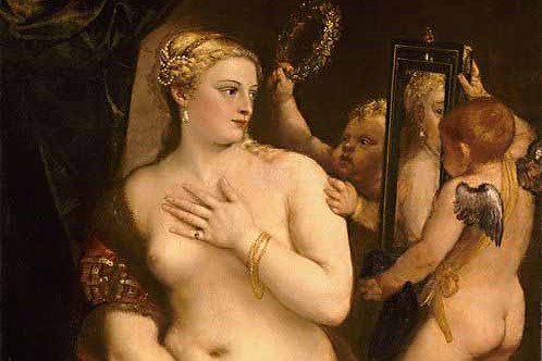 Venus with a Mirror by Titian Source: crystallinks.com