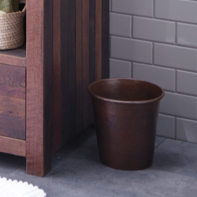 Copper Wastebasket in Antique(CPA712)