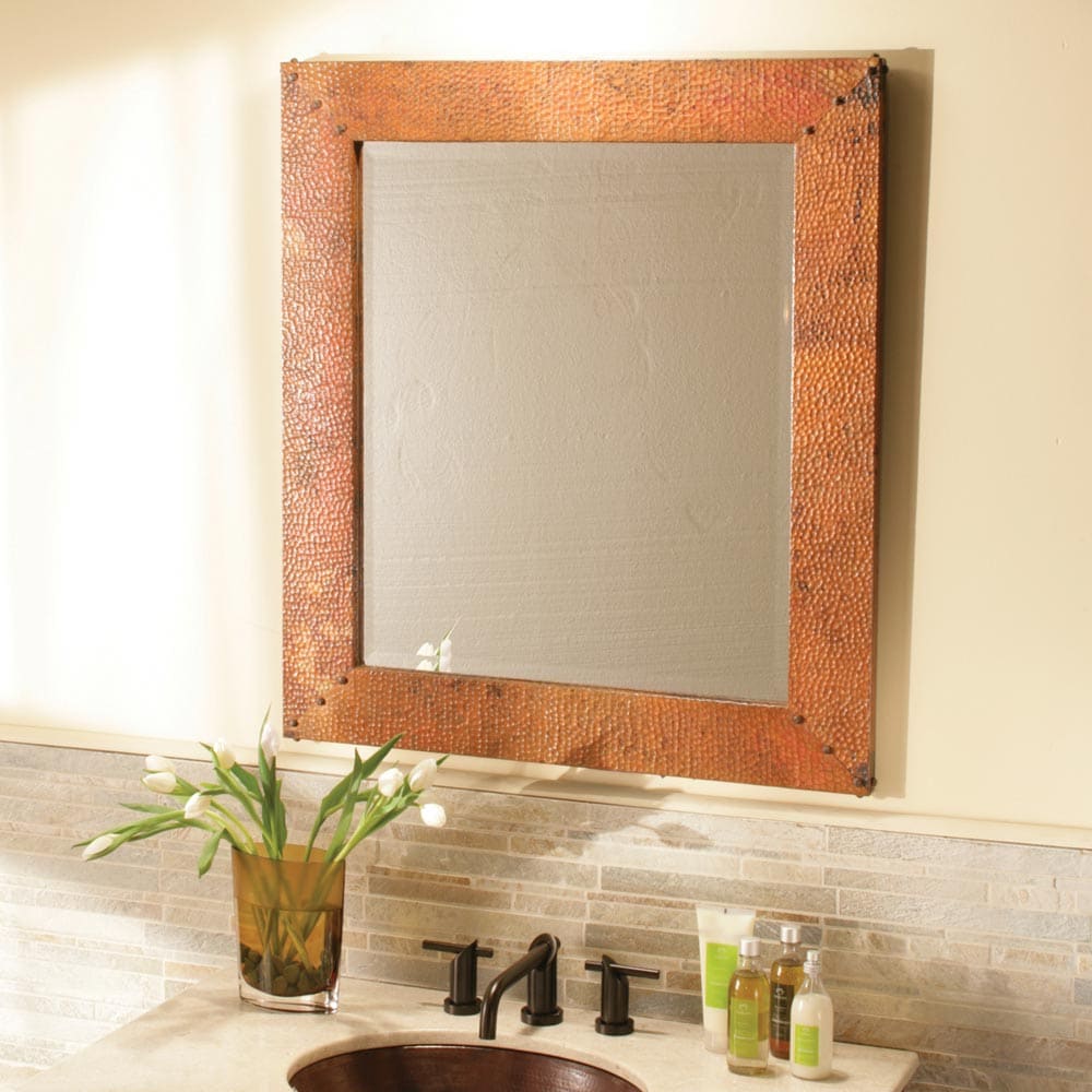 Tuscany Rectangular Copper Mirrors, 21.5 and 31Inch CPM91