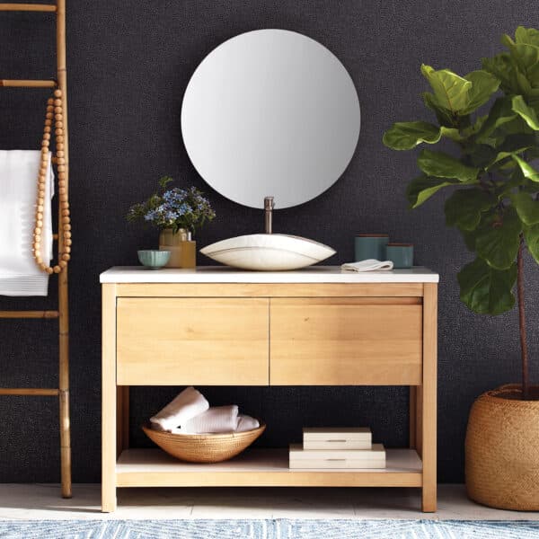 Solace Vanity with Pearl Shelf