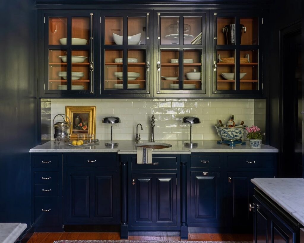 Luxury wet bars with hammered copper sink by Ainsley Brookins Design featuring Native Trails Redondo Grande