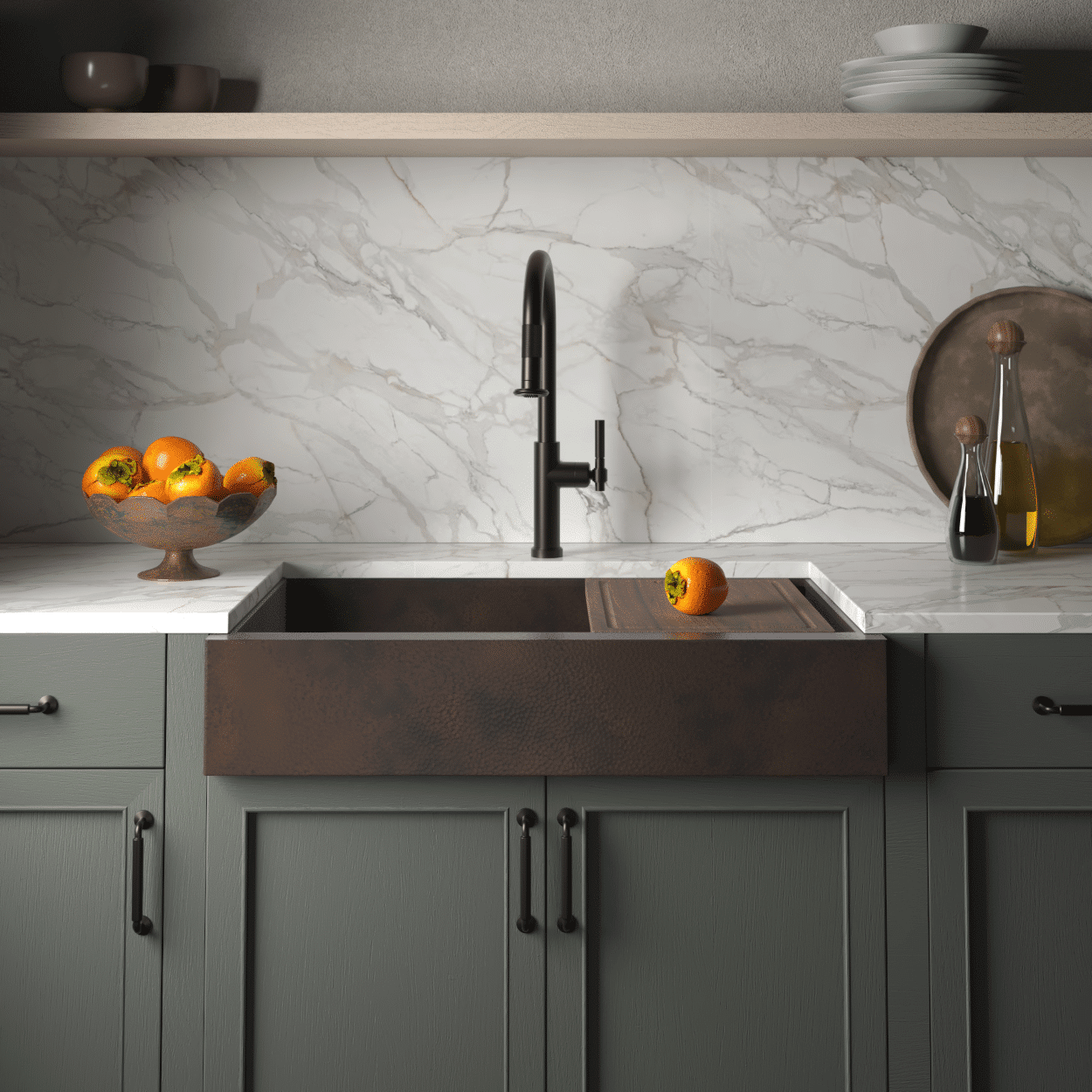 2026 interior design trends kitchen workstation sink Paragon Concierge 33 in antique