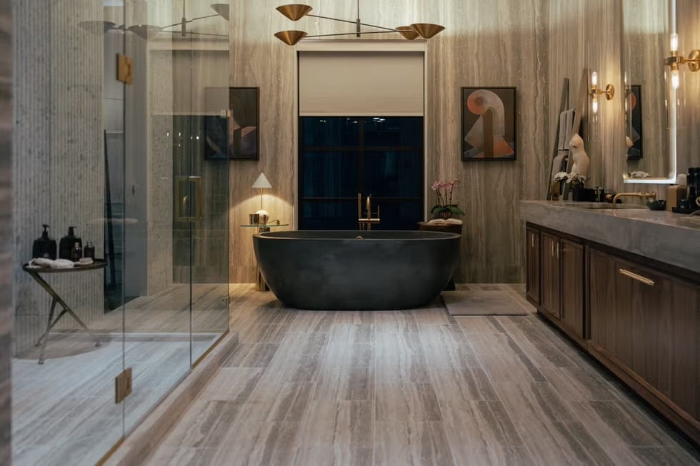 Native Trails Avalon bathtub NativeStone concrete soaking tub
