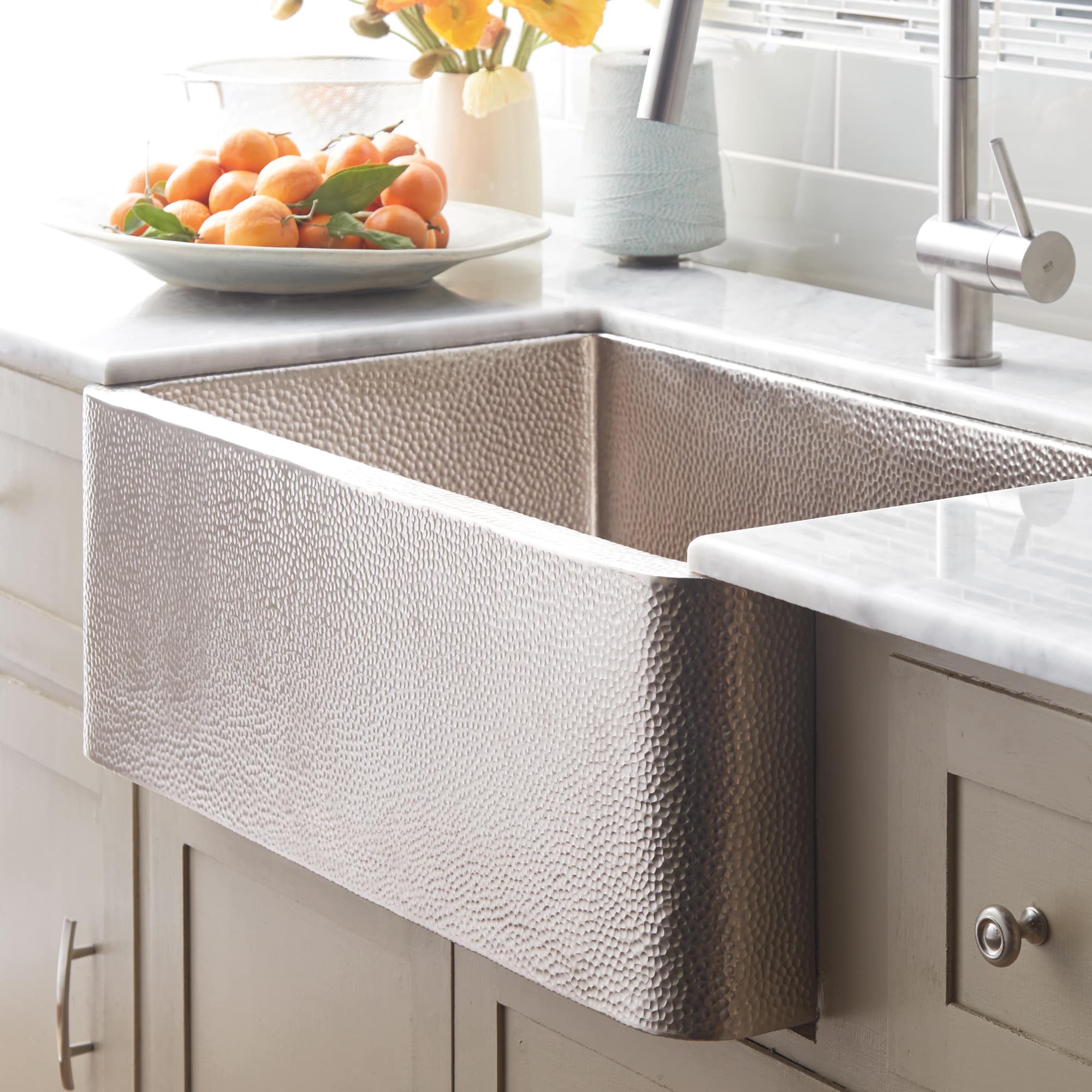 Native Trails 30 Nickel Farmhouse Sink, Brushed Nickel, CPK594