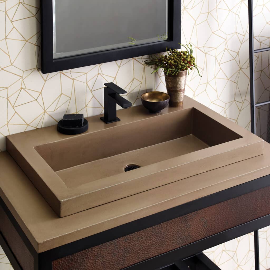 Trough 3019, 30-Inch Concrete Trough Bathroom Sink | Native Trails