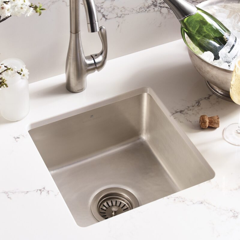 Reveler Fireclay Bar & Prep Sink in Silver (PMB1515-S)