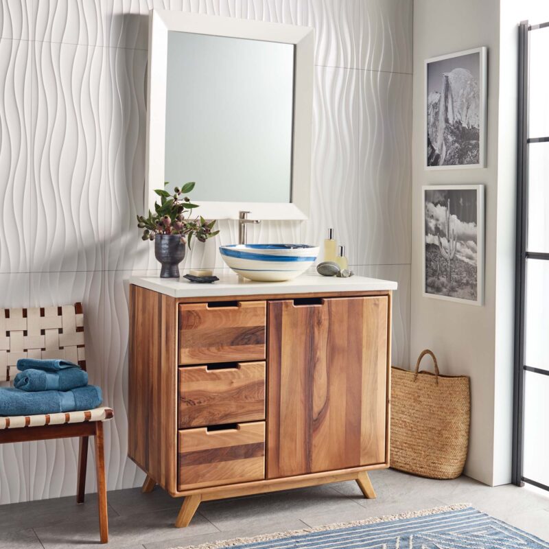 Topanga 36inch Bathroom Vanity Walnut (VNA361)