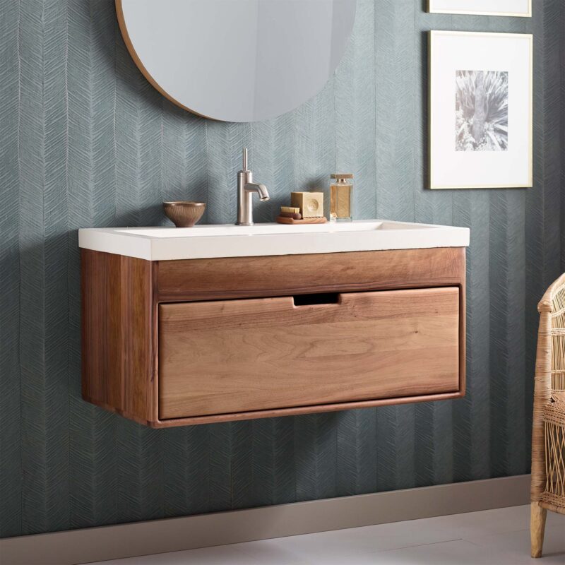 Topanga Wall-Mounted Bathroom Vanity (VNA201)