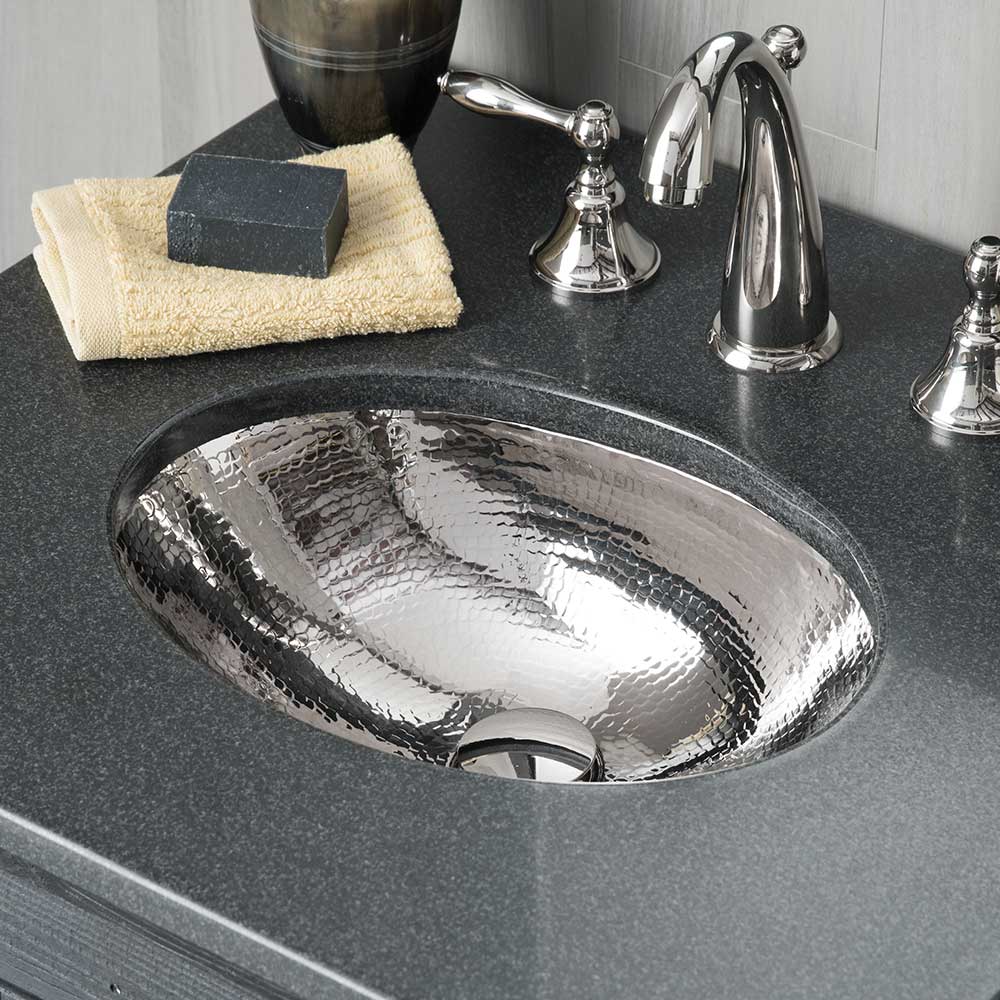 Hammered Nickel Bath Accessories