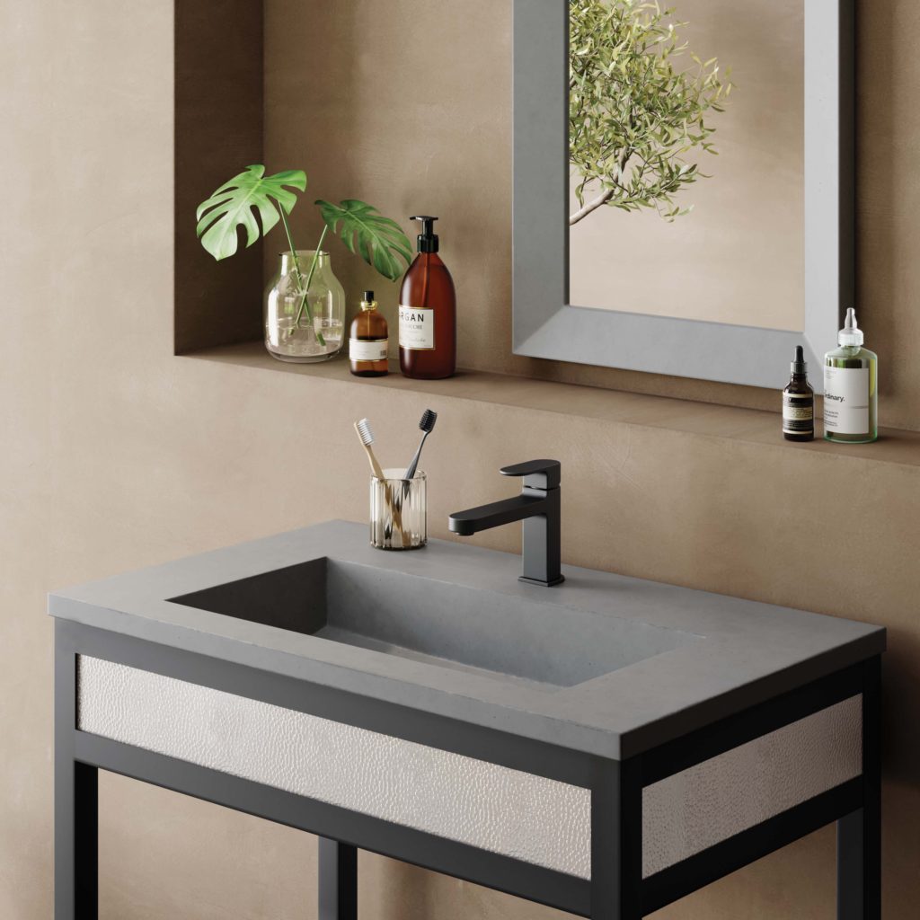 Capistrano Concrete Vanity Top with Integrated Sink Native Trails