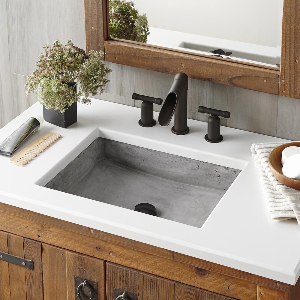 Nipomo Rectangular Concrete Bathroom Sink Native Trails