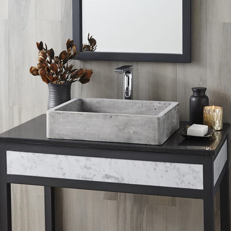 Nipomo | Rectangular Concrete Bathroom Sink | Native Trails