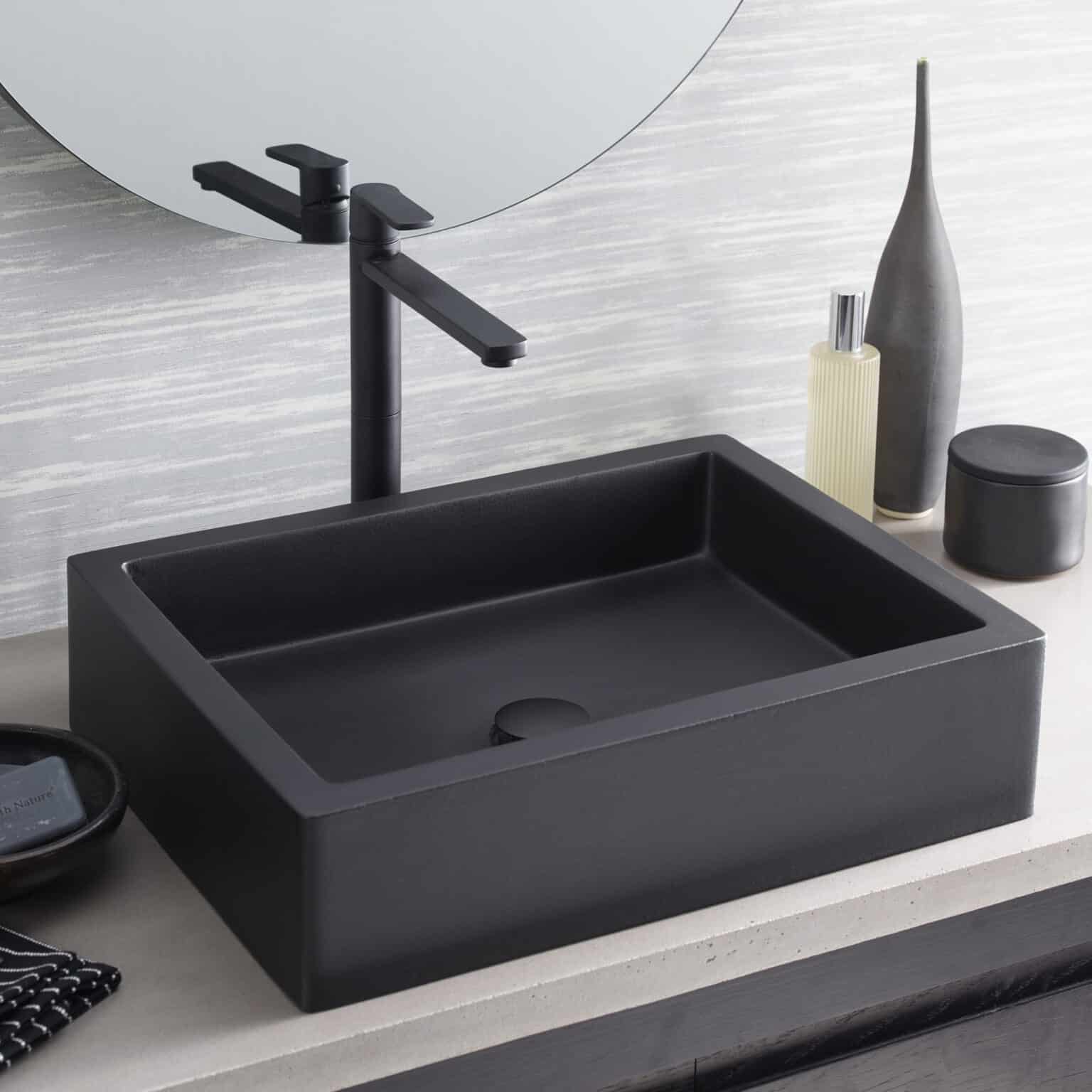 Nipomo | Rectangular Concrete Bathroom Sink | Native Trails