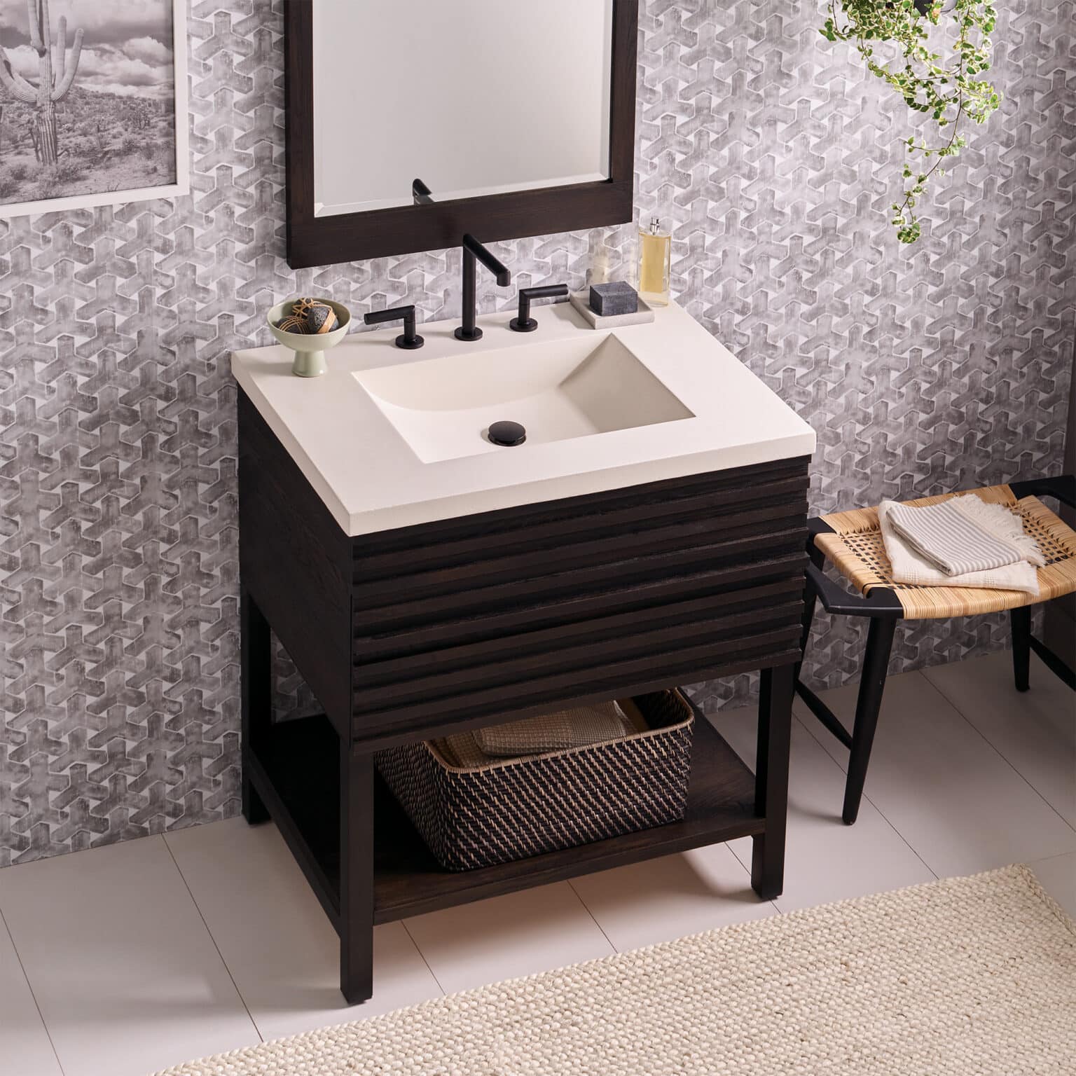Palomar Concrete Vanity Top with Integrated Sink Native Trails