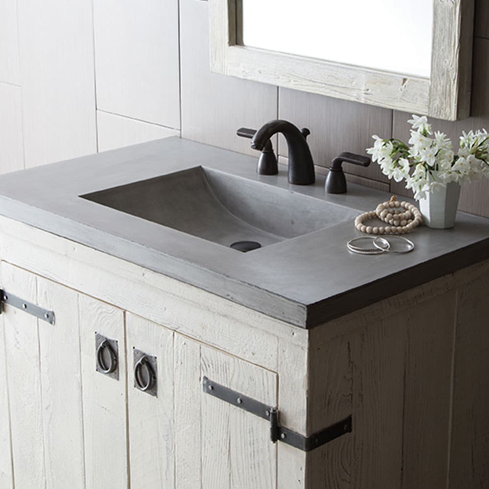 Palomar Concrete Vanity Top With, What Size Vanity Top For 30 Inch