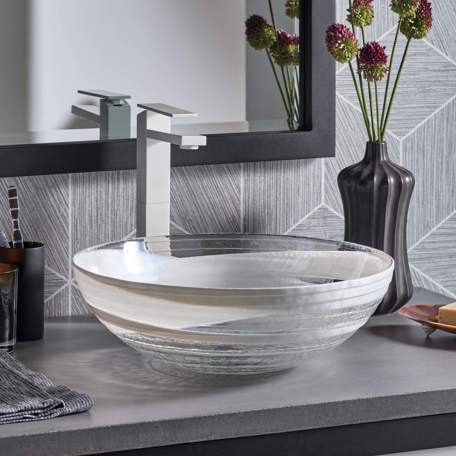 Roma Murano Glass Vessel Bathroom Sink Native Trails