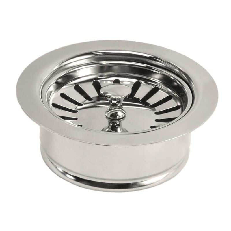 3.5in Basket Strainer with Disposer Trim in Polished Nickel (DR340-PN)
