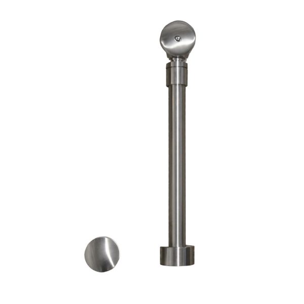Push To Seal and Overflow Brushed Nickel (DR290-BN)