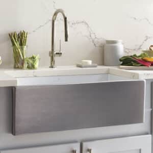 Dreamer Fireclay Kitchen Sink in Platinum (PMK3018-P)