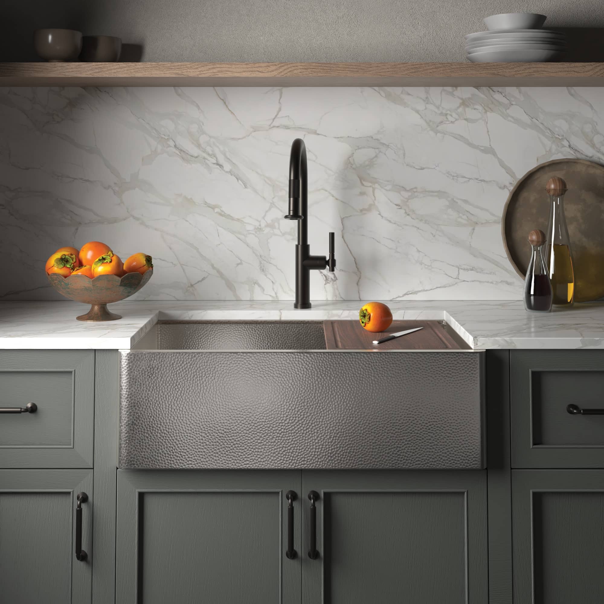 Farmhouse-Concierge-33-Copper-Kitchen-Sink-Brushed-Nickel-CPKG573-1