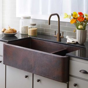 Farmhouse Duet Pro | 40-inch Copper Kitchen Sink | Native Trails