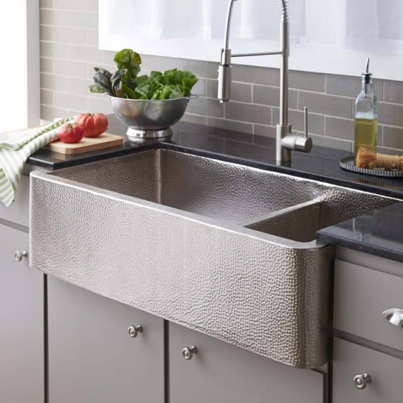 Farmhouse-Duet-Pro-Copper-Kitchen-Sink-Brushed-Nickel-CPK574