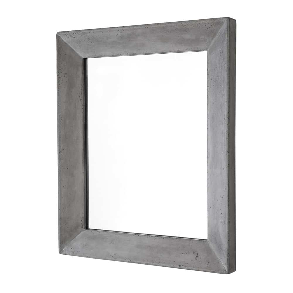 Portola Rectangular Wall Mirror with Concrete Frame | Native Trails