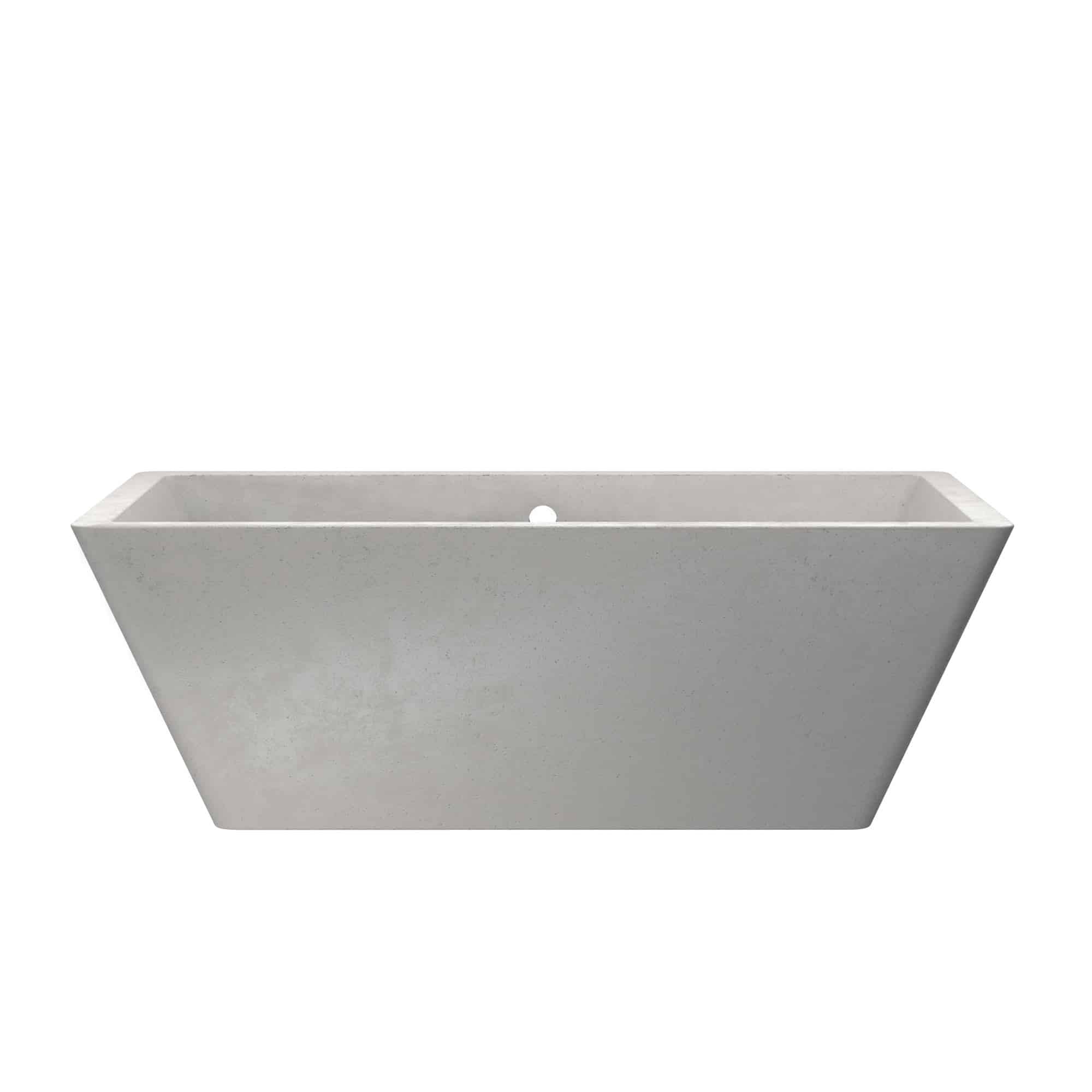 Mendocino | Rectangular Concrete Soaking Tub | Native Trails