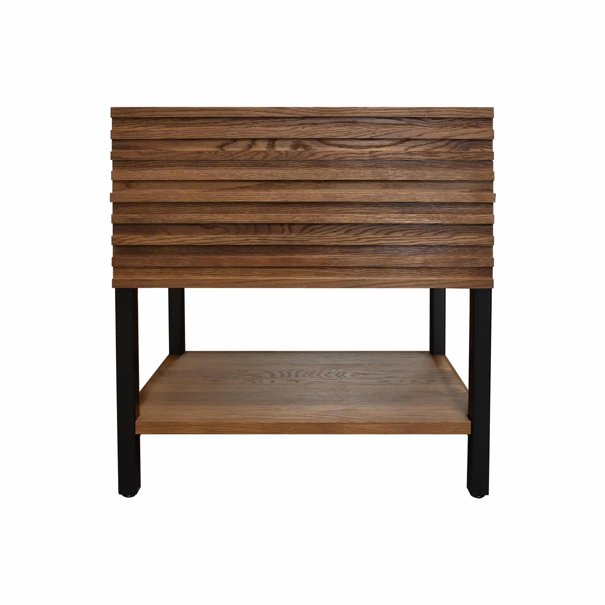Winemaker 30-Inch Reclaimed Wine Stave Vanity Base | Native Trails
